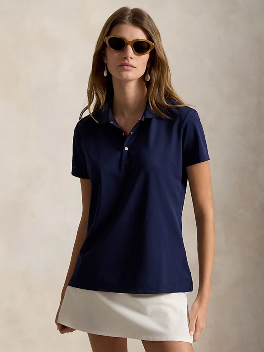NWT Women's Ralph Lauren RLX Classic Fit Tour Polo Shirt Refined Navy